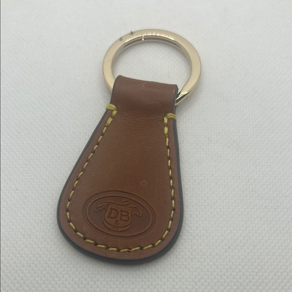 Dooney and Bourke Brown Leather Keychain